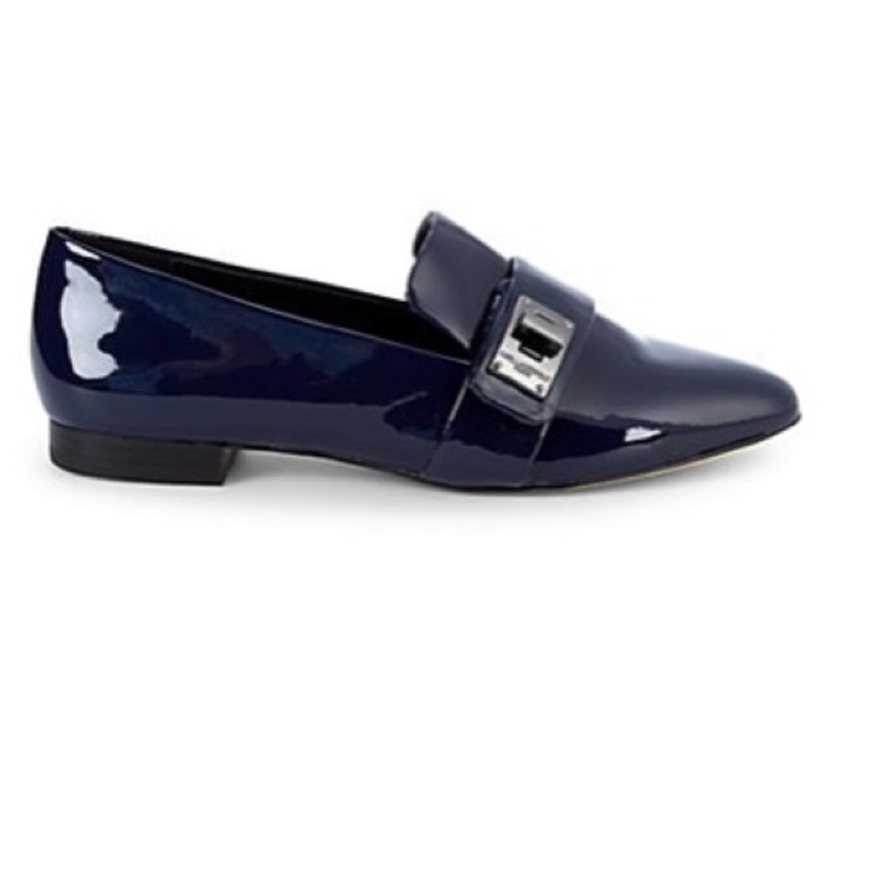 Brand new Karl lager field patent leather loafers